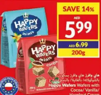 Viva Happy Wafers Wafers with Cocoa/Vanilla/ Hazelnut Cream 200g offer