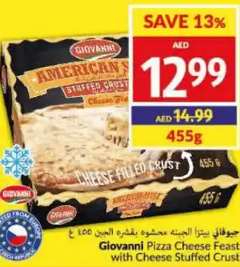 Viva Giovanni Pizza Cheese Feast with Cheese Stuffed Crust 455g offer