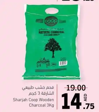 Sharjah Co-op Sharjah Coop Wooden Charcoal 3Kg offer