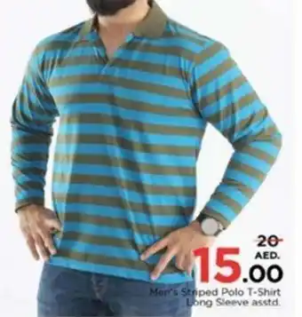 Nesto Men's Striped Polo T-Shirt Long Sleeve asstd. offer