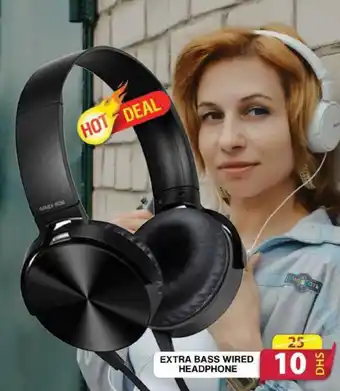 Grand Mall Sharjah EXTRA BASS WIRED HEADPHONE offer