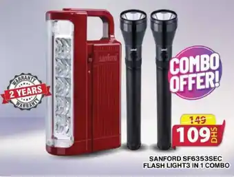 Grand Mall Sharjah SANFORD SF6353SEC FLASH LIGHT3 IN 1 COMBO offer
