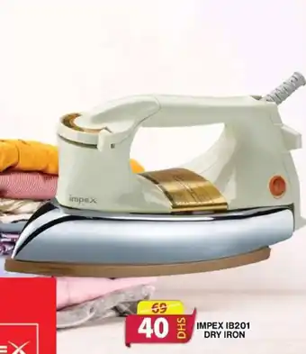 Grand Mall Sharjah IMPEX IB201 DRY IRON offer