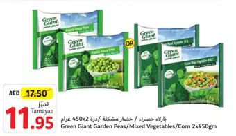 Union Coop Green Giant Garden Peas/Mixed Vegetables/Corn 2x450gm offer