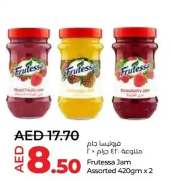 Lulu Hypermarket Frutessa Jam Assorted 420gm x2 offer