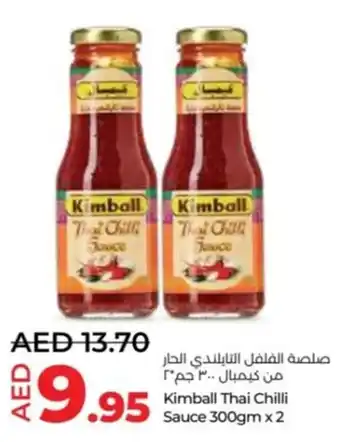 Lulu Hypermarket Kimball Thai Chilli Sauce 300gm x 2 offer