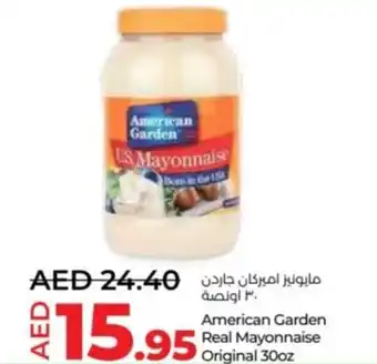 Lulu Hypermarket American Garden Real Mayonnaise Original 30oz offer