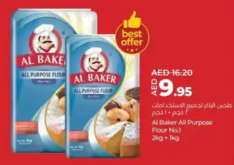 Lulu Hypermarket Al Baker All Purpose Flour No.1 2kg+1kg offer