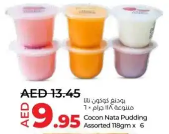 Lulu Hypermarket Cocon Nata Pudding Assorted 118gm x 6 offer