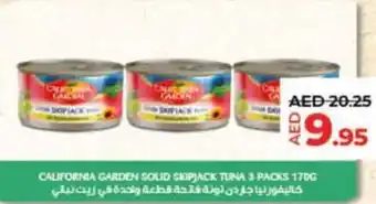 Lulu Hypermarket CALIFORNIA GARDEN SOLID SKIPJACK TUNA 3 PACKS 17DG offer