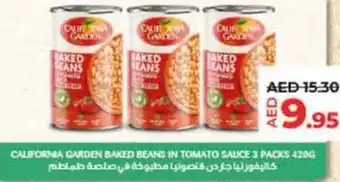 Lulu Hypermarket CALIFORNIA GARDEN BAKED BEANS IN TOMATO SALICE 3 PACKS 420G offer