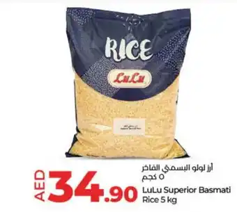 Lulu Hypermarket Superior Basmati Rice 5 kg offer