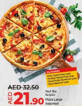 Lulu Hypermarket Pizza large assorted offer