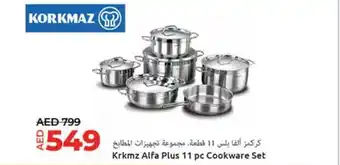 Lulu Hypermarket Krkmz Alfa Plus 11 pc Cookware Set offer