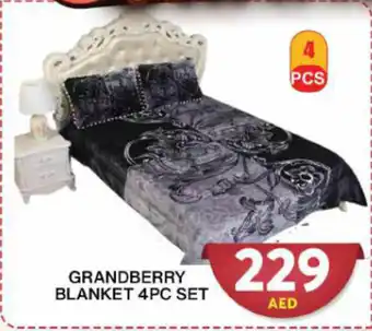 Grand Mall Sharjah Grandberry blanket 4pc set offer