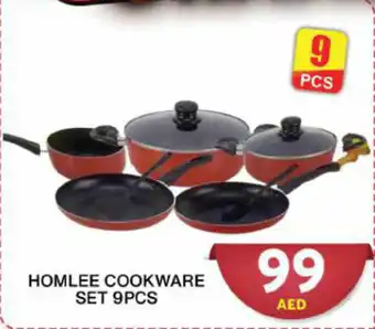 Grand Mall Sharjah Homlee cookware set 9pcs offer