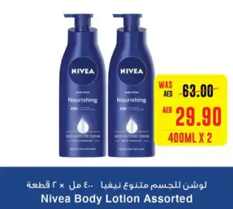 Spar Nivea Body Lotion Assorted 400ML X 2 offer