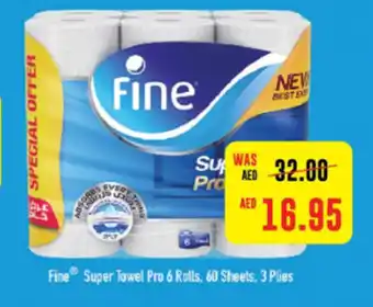 Spar Fine Super Towel Pro 6 Rolls, 60 Sheets, 3 Plies offer
