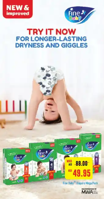 Spar Fine Baby Diapers Mega Pack offer