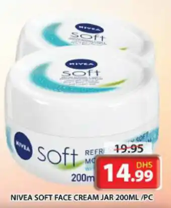 Grand Mall Sharjah NIVEA SOFT FACE CREAM JAR 200ML /PC offer