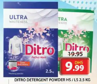 Grand Mall Sharjah DITRO DETERGENT POWDER HS/LS 2.5 KG offer