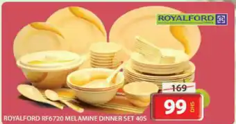 Grand Mall Sharjah ROYALFORD RF6720 MELAMINE DINNER SET 40S offer