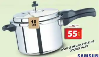 Grand Mall Sharjah HOMLEE HPC-04 PRESSURE COOKER 10LTR offer