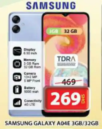 Grand Mall Sharjah SAMSUNG GALAXY A04E 3GB/32GB offer