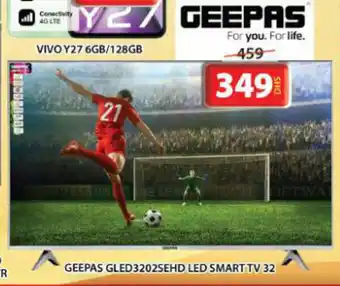 Grand Mall Sharjah GEEPAS GLED3202SEHD LED SMART TV 32 offer
