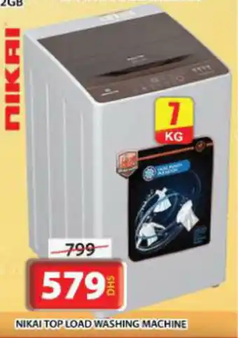 Grand Mall Sharjah NIKAI TOP LOAD WASHING MACHINE offer