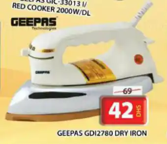 Grand Mall Sharjah GEEPAS GD12780 DRY IRON offer