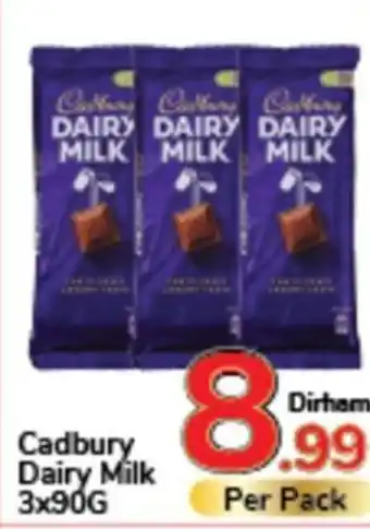 Day To Day Cadbury Dairy Milk 3x90G offer