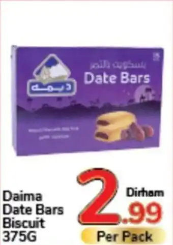 Day To Day Daima Date Bars Biscuits 375g offer