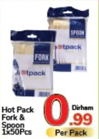 Day To Day Hot Pack Fork & Spoon 1 x 50 Pcs offer
