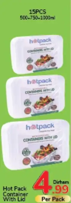Day To Day Hot Pack Container With Lid offer