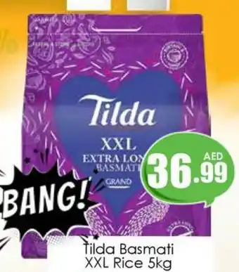 Amber Tilda Basmati XXL Rice 5kg offer