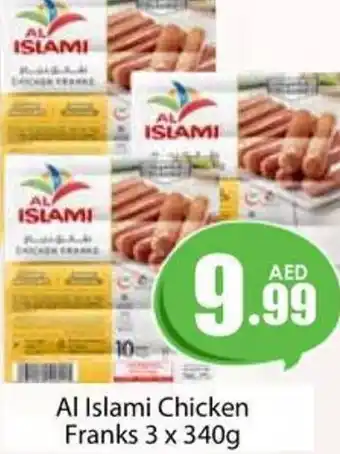 Amber Al Islami Chicken Franks 3 x 340g offer