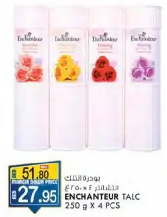 KM Trading ENCHANTEUR TALC 250G X 4 offer