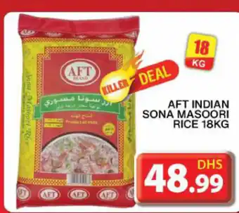 Grand Hyper Market AFT INDIAN SONA MASOORI RICE 18KG offer