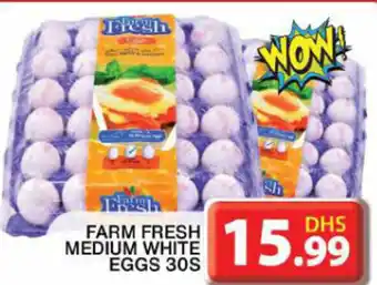 Grand Hyper Market FARM FRESH MEDIUM WHITE EGGS 30S offer