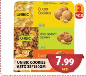 Grand Hyper Market UNIBIC COOKIES ASTD 3S*150GM offer