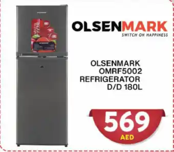 Grand Hyper Market OLSENMARK OMRF5002 REFRIGERATOR D/D 180L offer