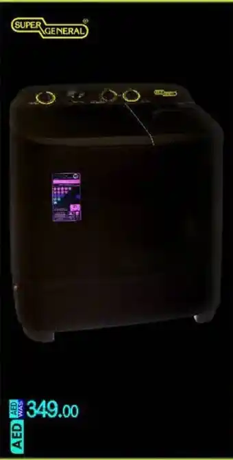 KM Trading SUPER GENERAL SEMI-AUTOMATIC WASHING MACHINE 6 kg SGW610X offer