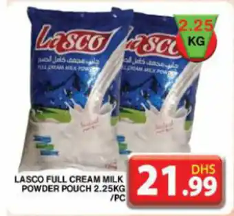 Grand Hyper Market LASCO FULL CREAM MILK POWDER POUCH 2.25KG /PC offer