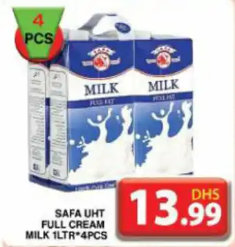 Grand Hyper Market SAFA UHT FULL CREAM MILK 1LTR 4PCS offer