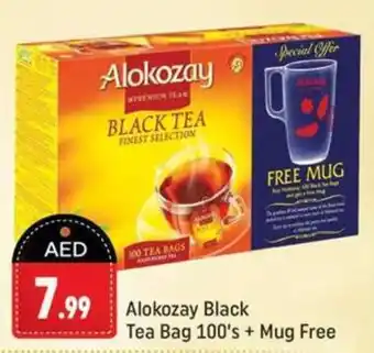 Shaklan Alokozay Black Tea Bag 100's + Mug Free offer