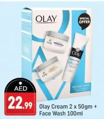 Shaklan Olay Cream 2 x 50gm + Face Wash 100ml offer