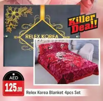 Shaklan Relex Korea Blanket 4pcs Set offer