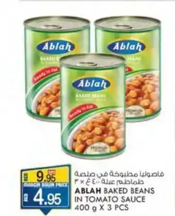 KM Trading ABLAH BAKED BEANS IN TOMATO SAUCE 400 G X 3 PCS offer