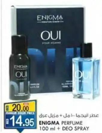 KM Trading ENIGMA PERFUME 100 ml + DEO SPRAY offer
